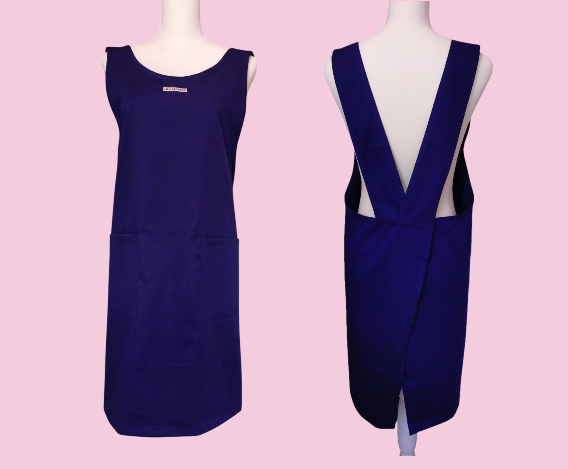 URU basic apron |Slip-on type 【選べる9色】 ベーシックエプロン スリップオンタイプ