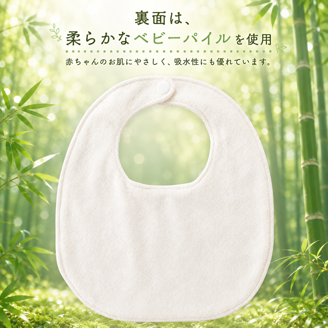 白色のスタイの裏側