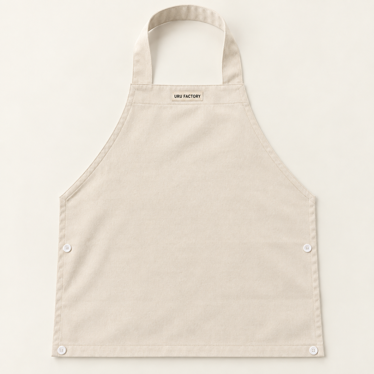 URUお食事エプロン シニア・介護用【Off-White】 - 画像 (2)