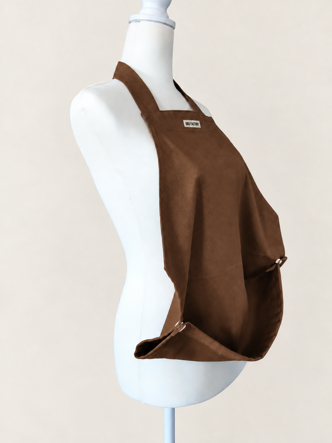 URUお食事エプロン シニア・介護用【Brown】 - 画像 (4)